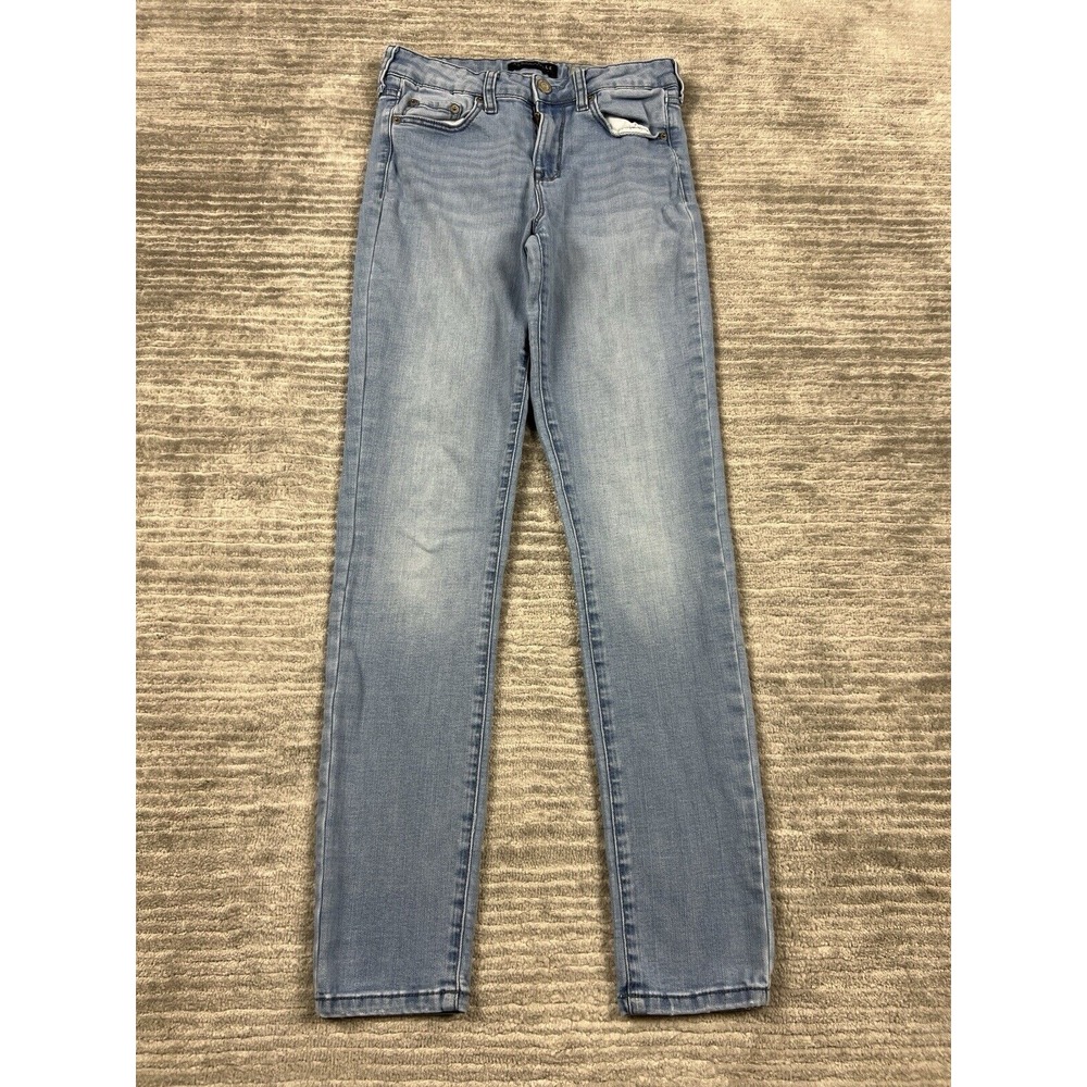 Aeropostale Jeans Womens 4 Blue‎ High Waisted Jegging Cotton Blend